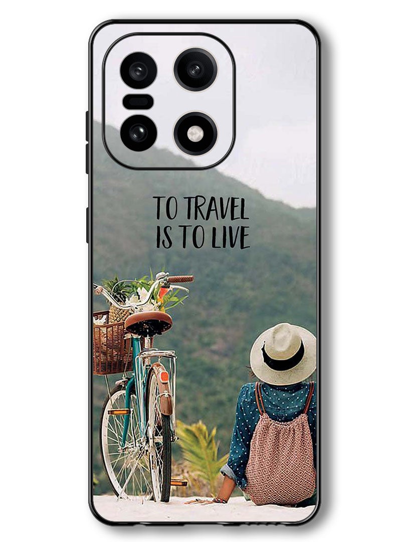 Theodor Case Compatible with OnePlus 15 6.78 Inch Protection Shockproof Bumper Cover To Travel Is To Live - Image 1